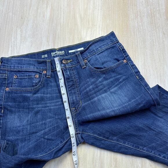 Urban Pipeline Blue Dark Wash Cotton Blend Casual Slim Denim Jeans Men's 32/30 - Picture 6 of 14
